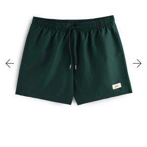 Dark Green (Solid Pine) Bather Men’s Swim Trunk